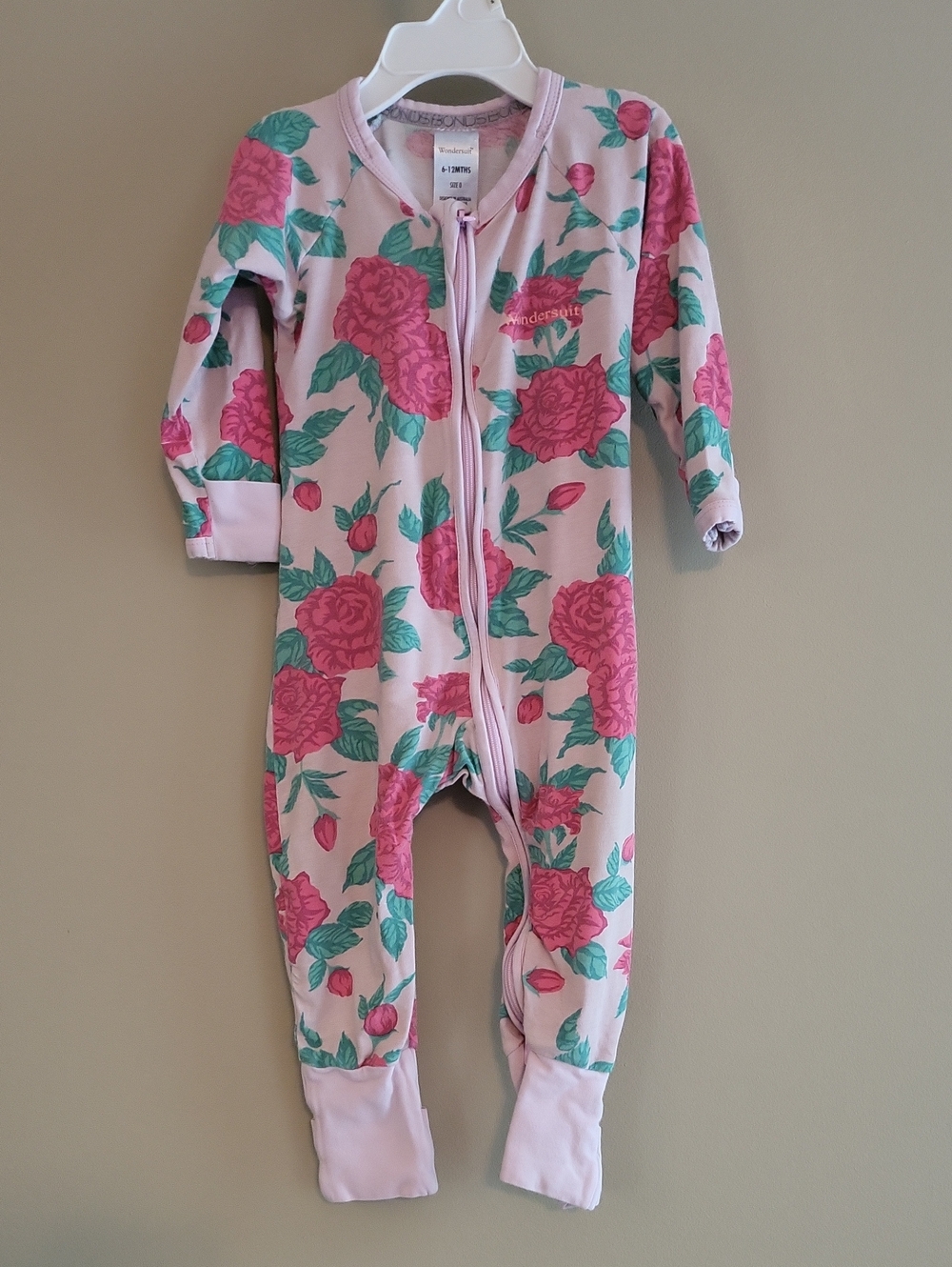 Bonds Wondersuit floral footie/sleeper